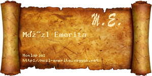 Mözl Emerita névjegykártya
